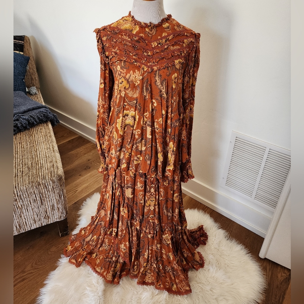 Spell & Gypsy Designs Aurora Blouse Burnt Ember XL - Picture 15 of 15